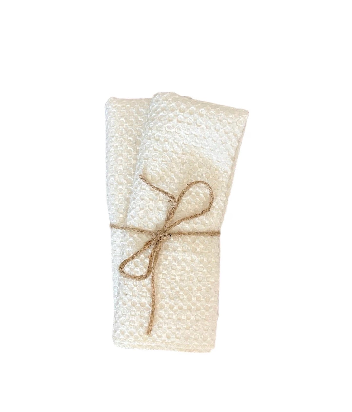 2 kitchen towels / biodegradable 100% pure linen fibers