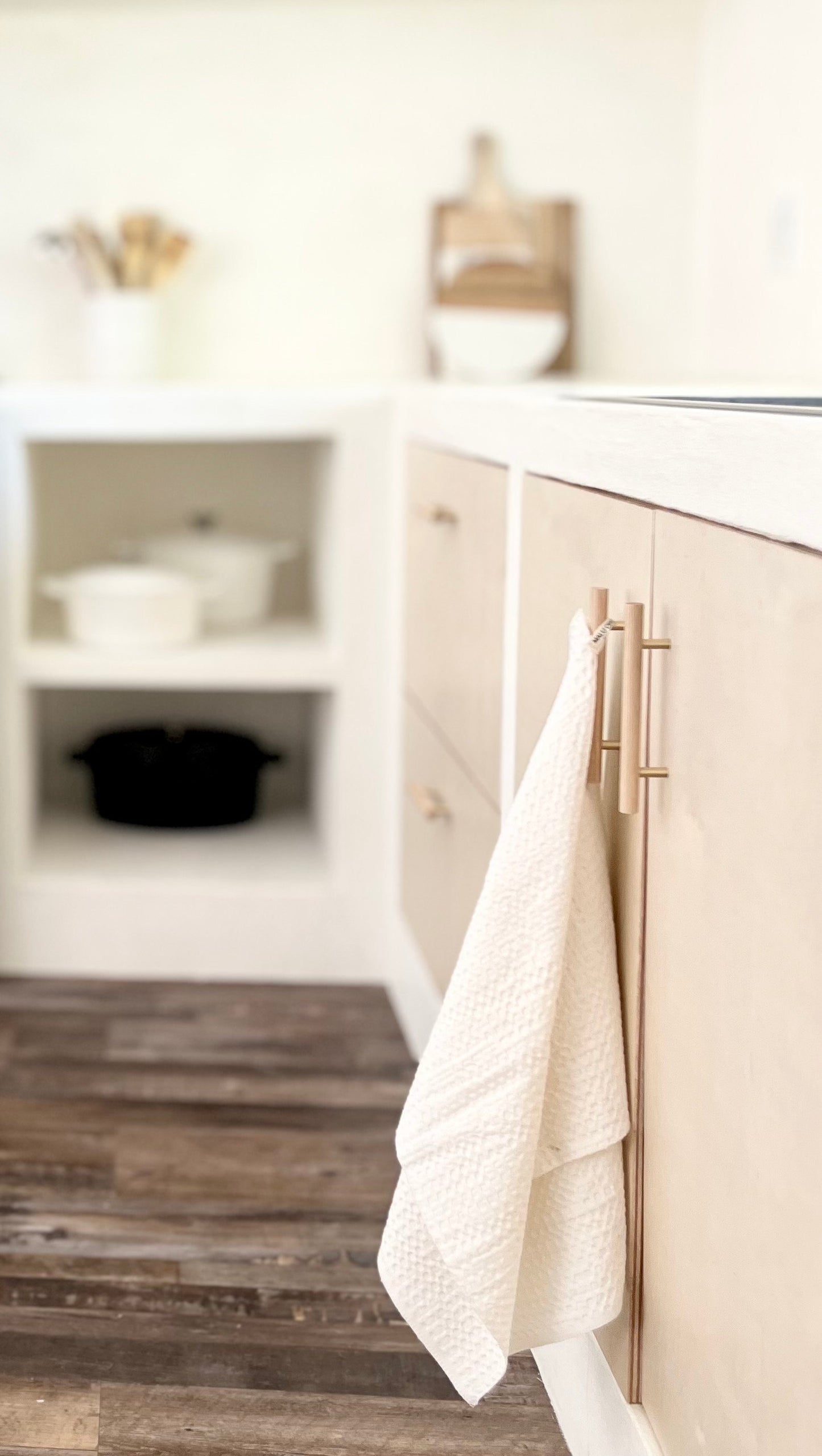 3 kitchen towels / biodegradable 100% pure linen fibers