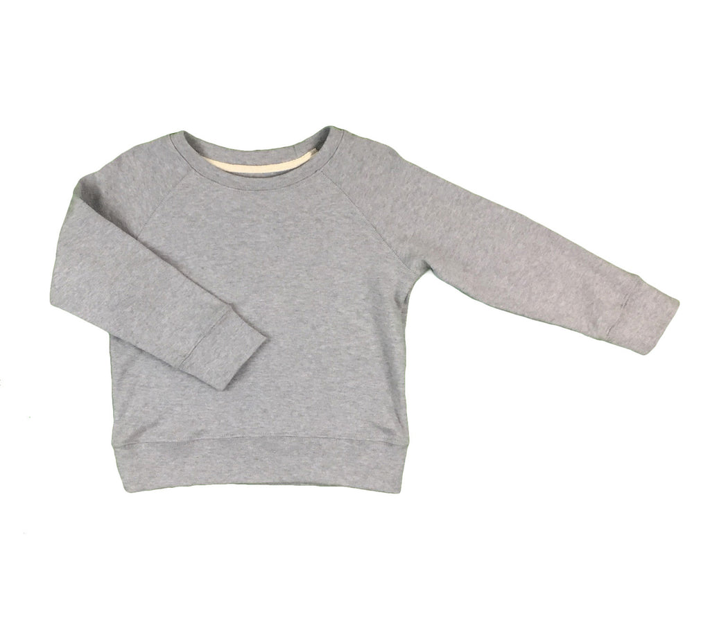 organic cotton sweatshirt - grey melange
