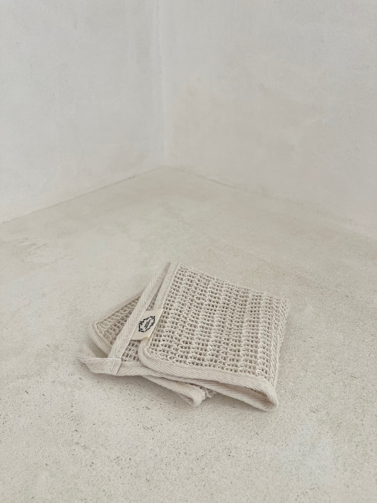 Sisal natural washing cloth for bath or dishes