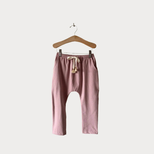 organic cotton harem pants with tassels - woodrose
