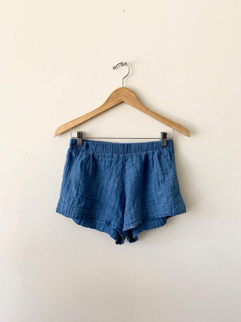 organic cotton santorini shorts - indigo