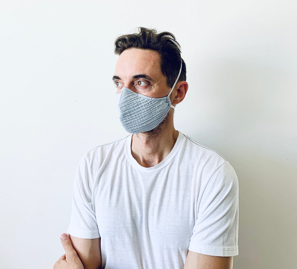 organic cotton gauze face mask
