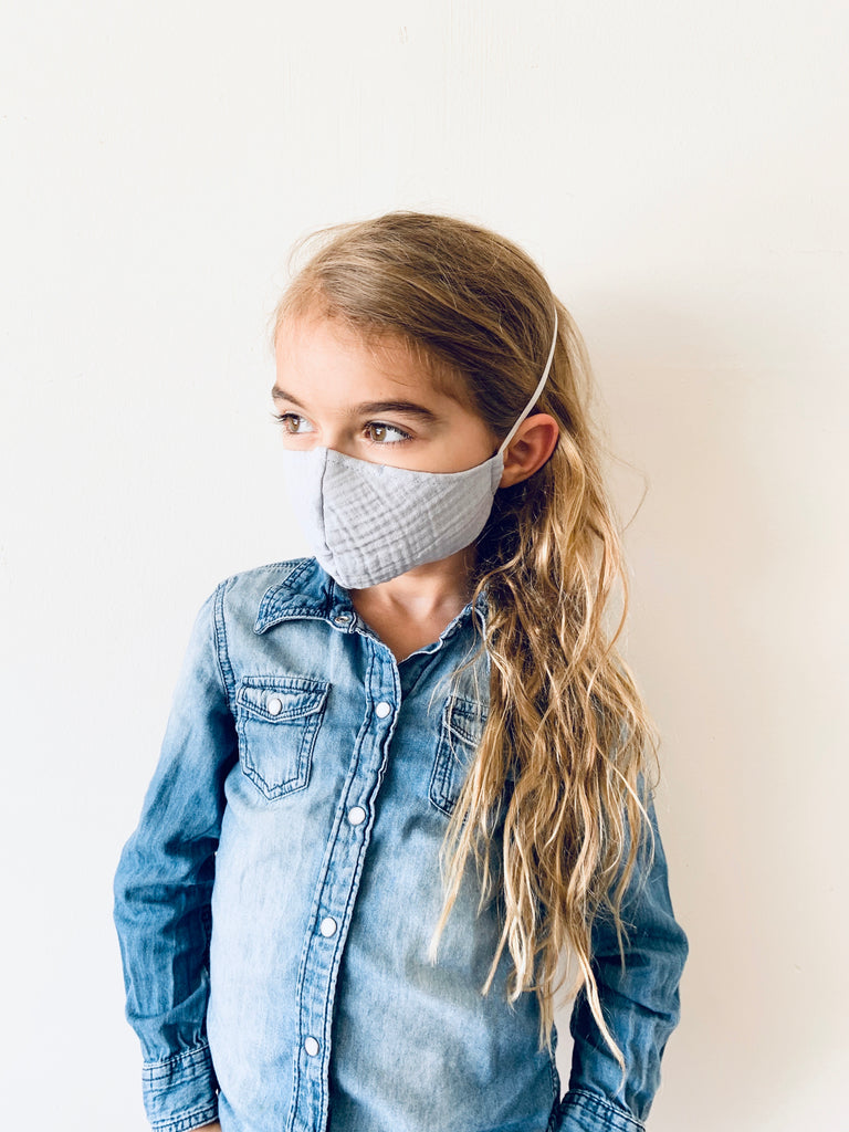organic cotton gauze face mask